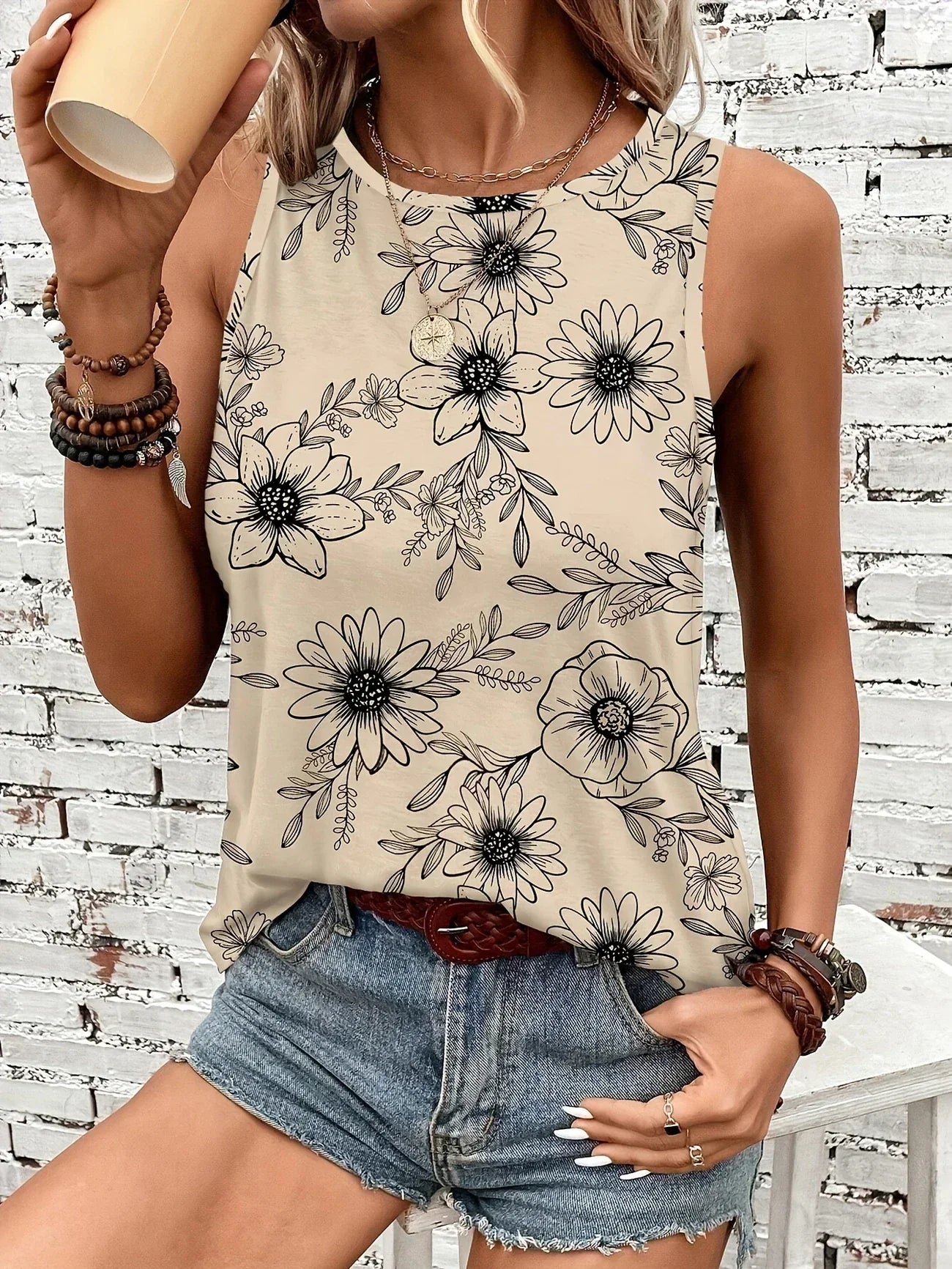 REYA | TOP D'ÉTÉ FLORAL CONFORTABLE