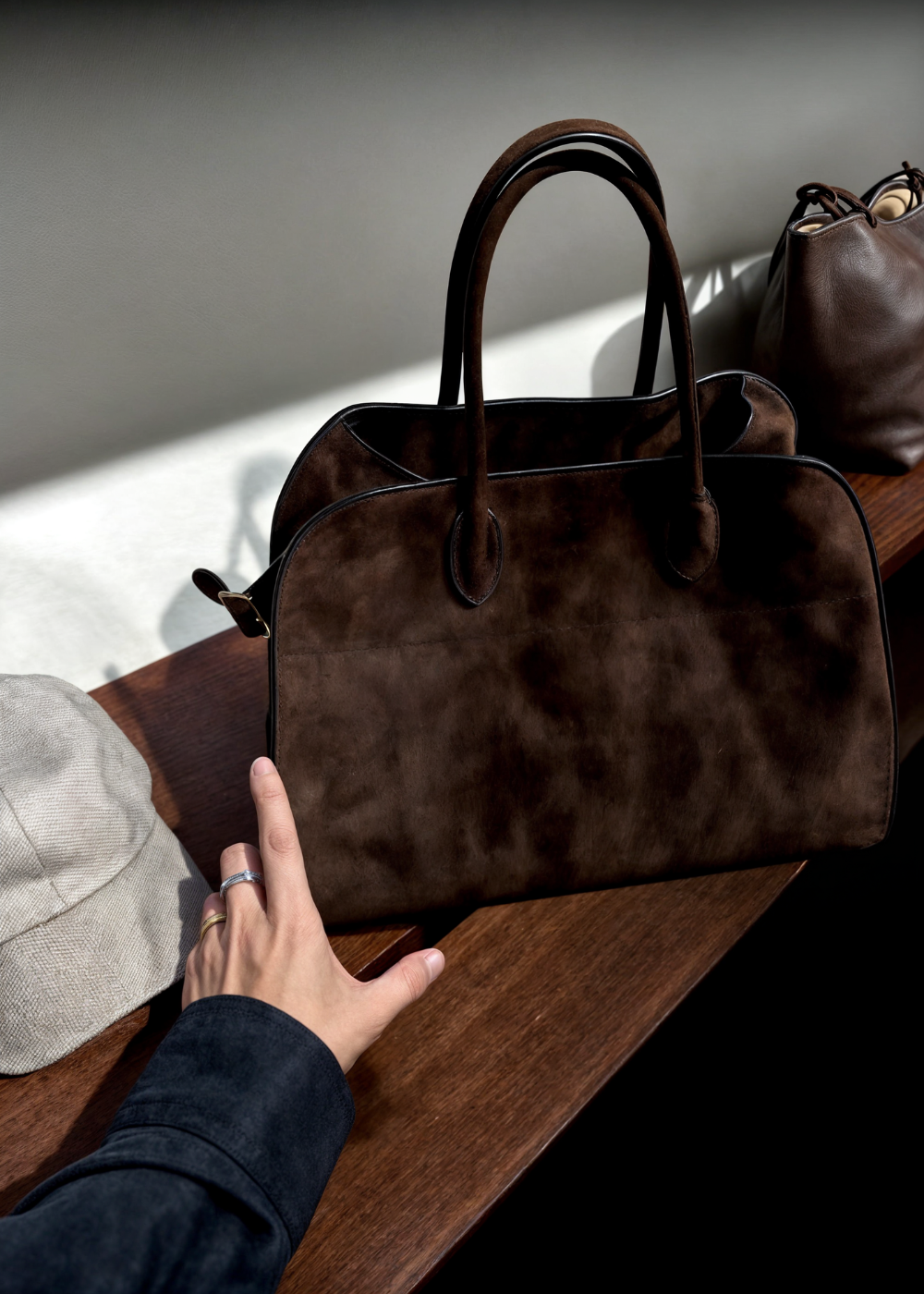 Aurora Suede Skulderveske BB