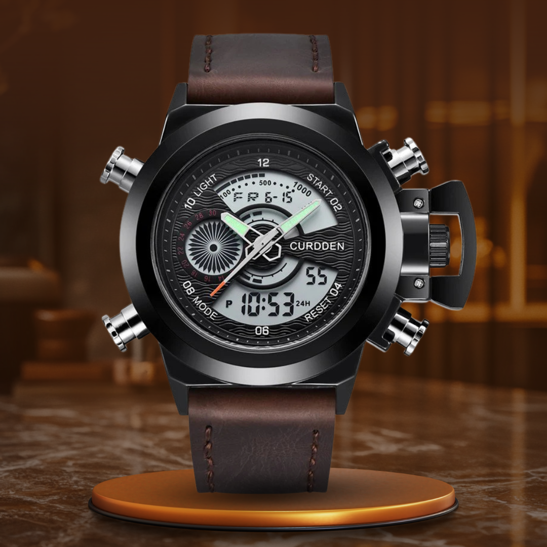 Dual Time Fashion Chronograph Klokke™ Elvik