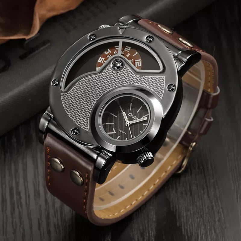Luksus Dual Time Kvarts Ur™ Elvik