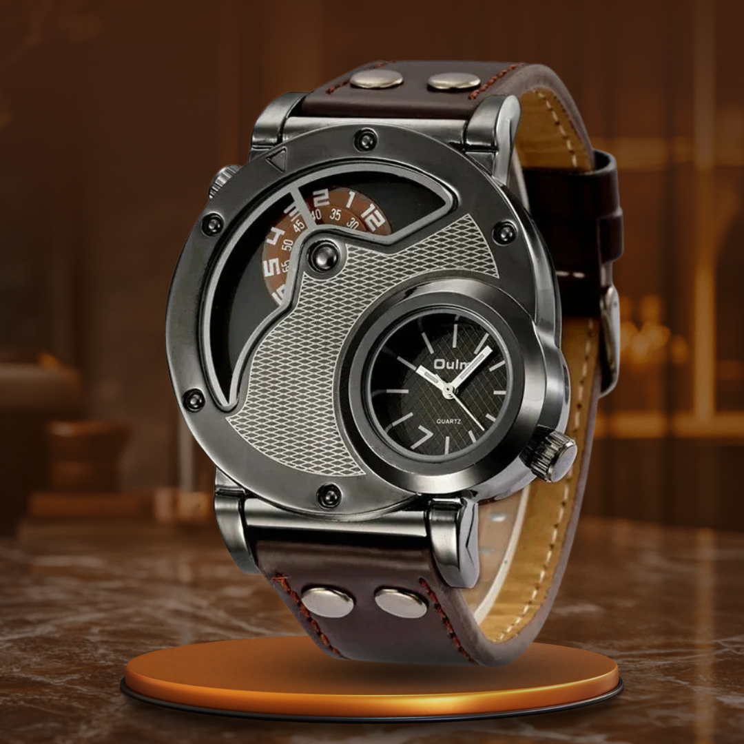 Luksus Dual Time Kvarts Ur™ Elvik