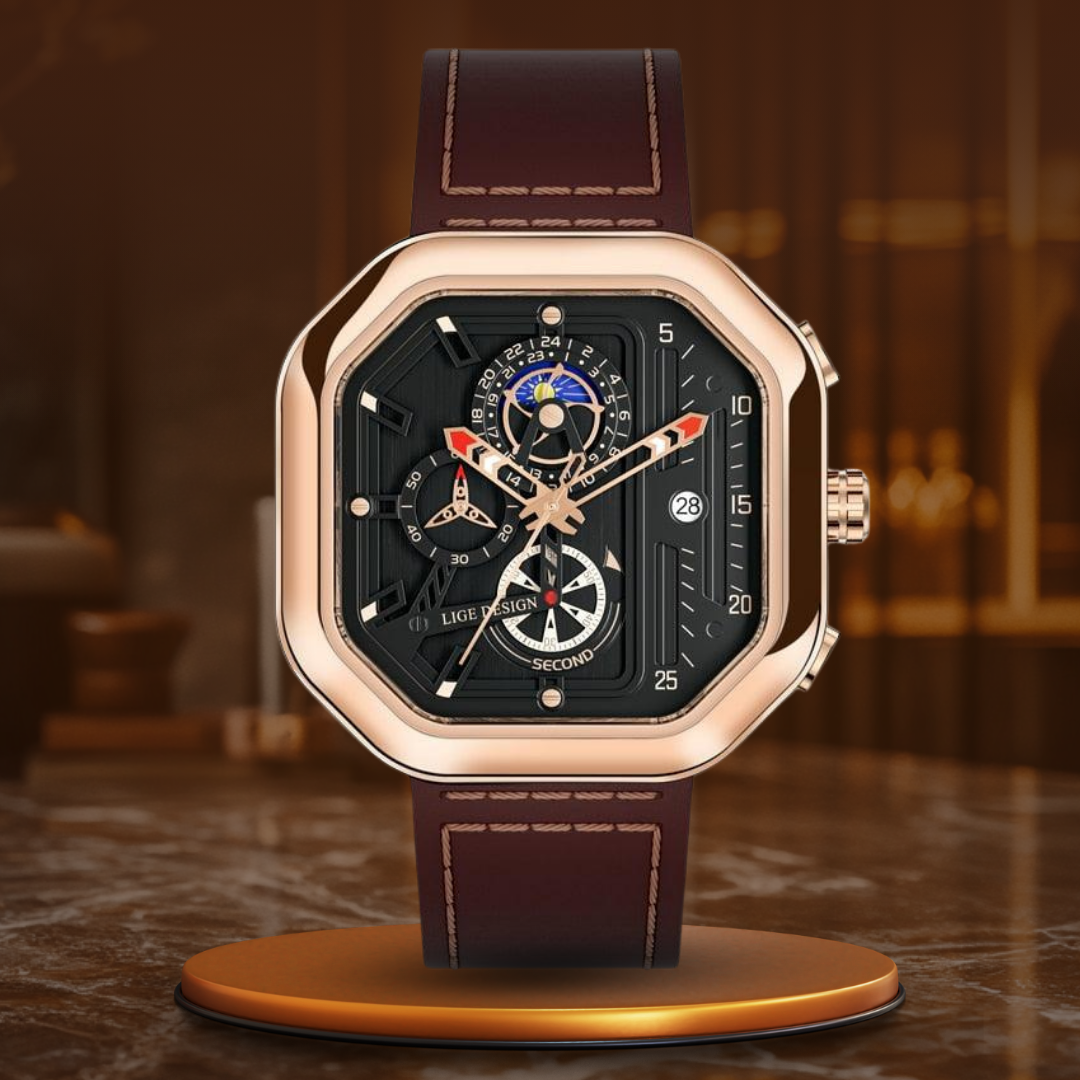 Luksus Kvarts Chronograph Klokke™ fra Elvik™