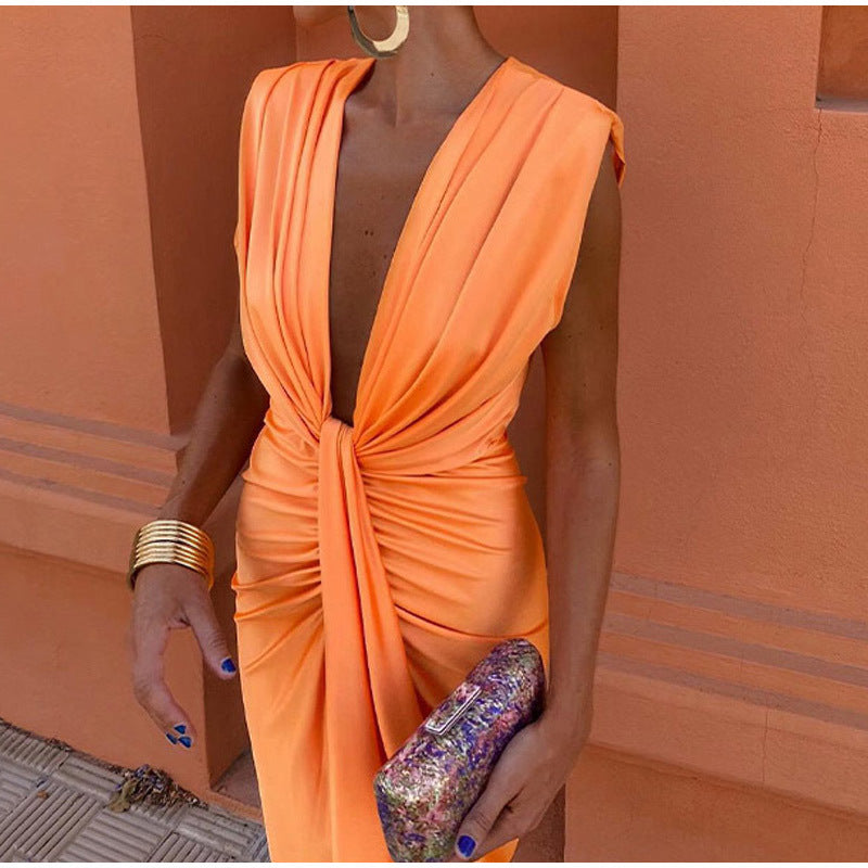 Fara™ | Robe de fête avec décolleté profond