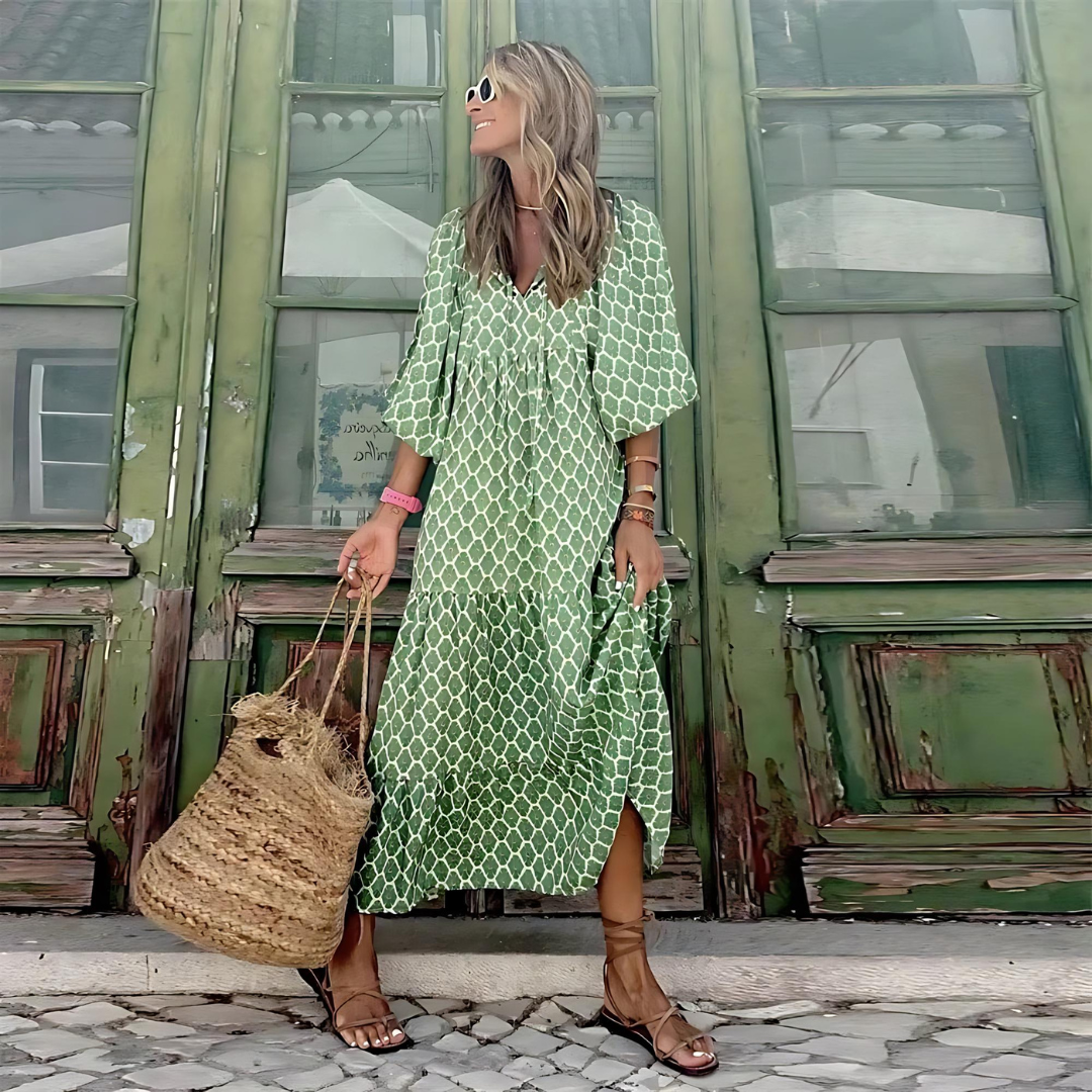 Sharon™ | Robe Longue Fleurie
