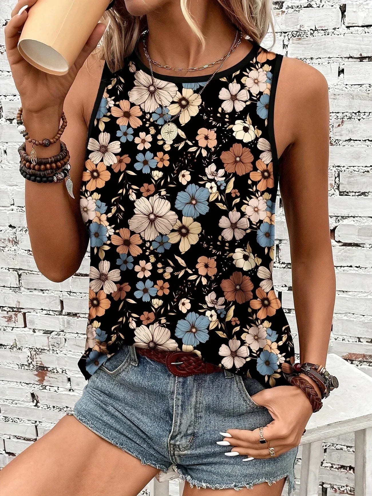 REYA | TOP D'ÉTÉ FLORAL CONFORTABLE