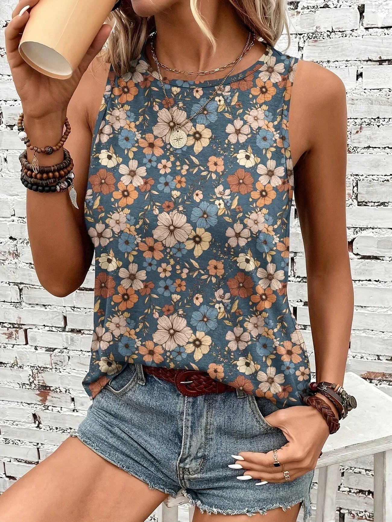 REYA | TOP D'ÉTÉ FLORAL CONFORTABLE
