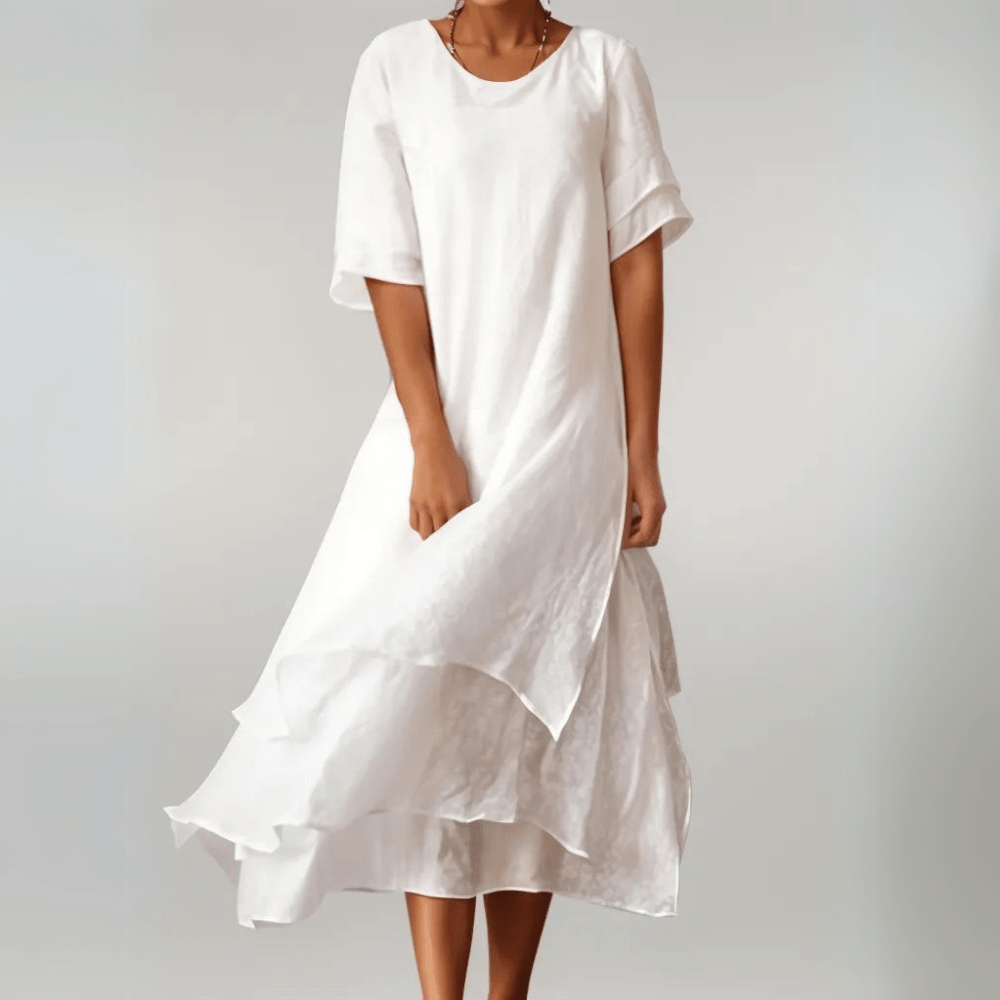 Isilde | Robe longue élégante en coton