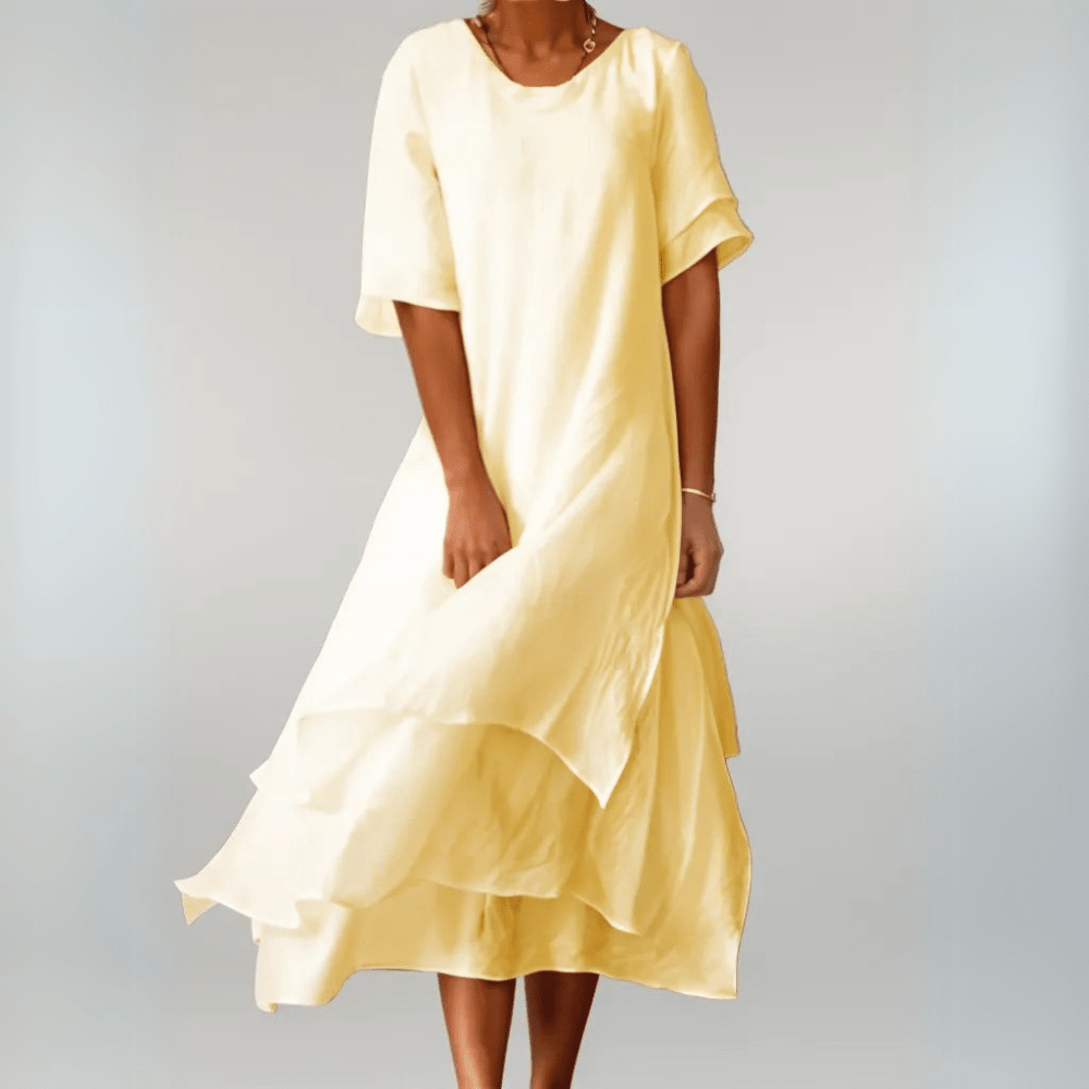 Isilde | Robe longue élégante en coton