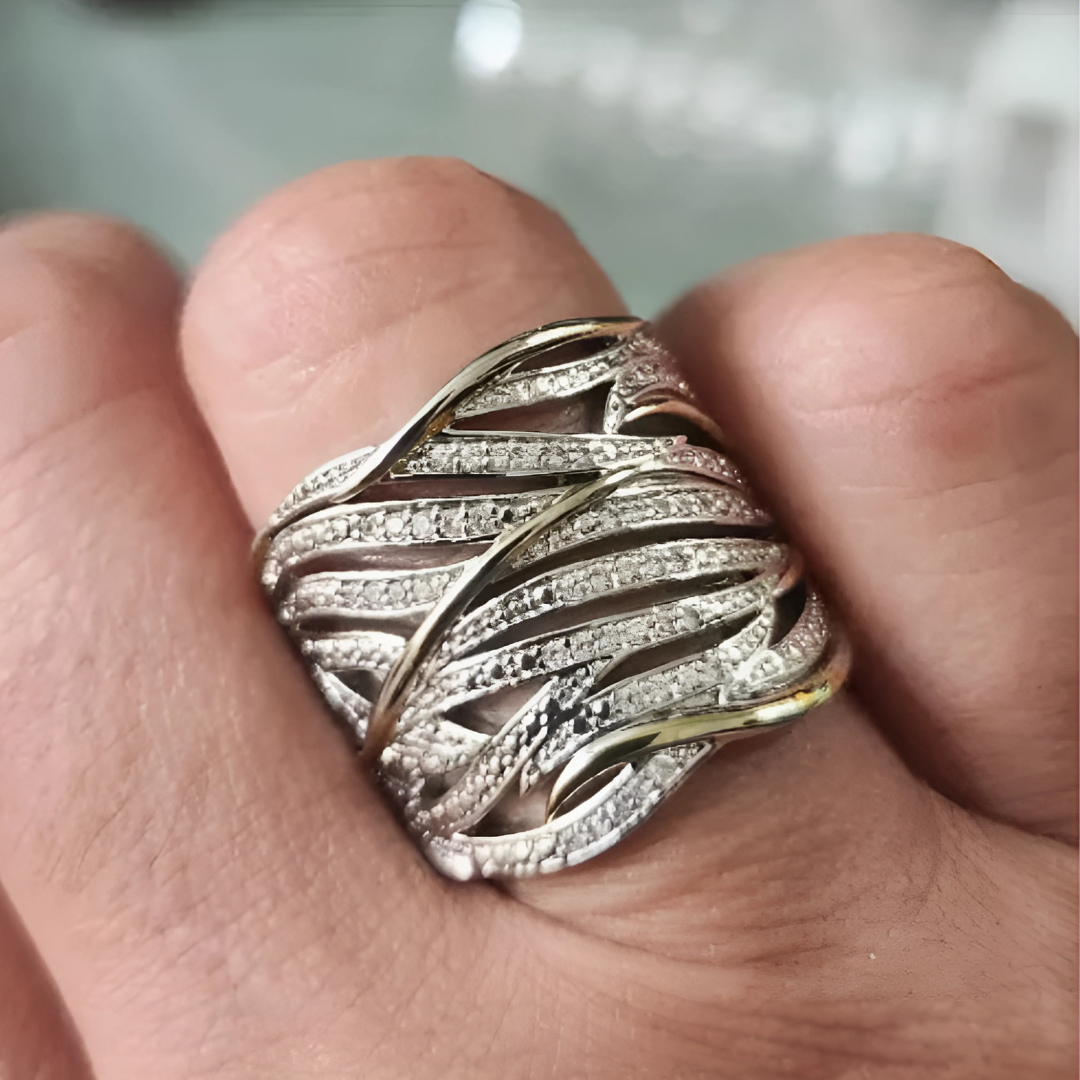 Aline | Elegant Flerlagers Tvinnet Ring